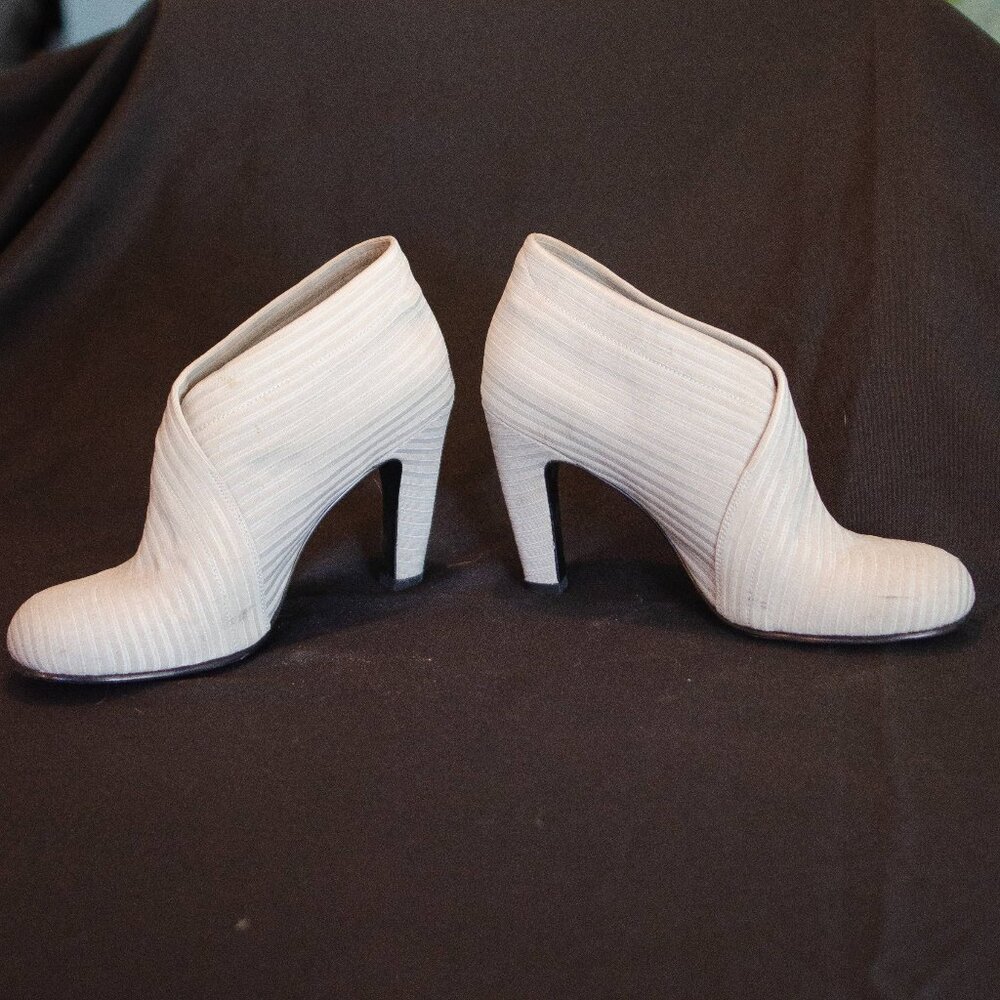 United Nude Fold Collection White Bootie